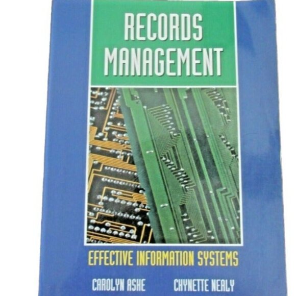 Records Management‎ Effective Information Systems Paperback Softcover Text Book - Picture 1 of 8